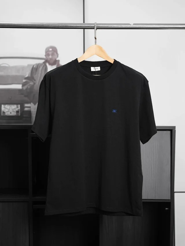 Item ID 9022 CE Triomphe Cotton Knitted Loose Round Neck Short Sleeve T-shirt