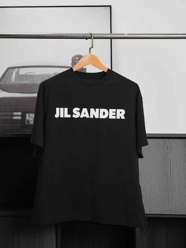 Item ID 9029 JIL SANDER Flat Bottom Round Neck Short Sleeve T-shirt Loose fit