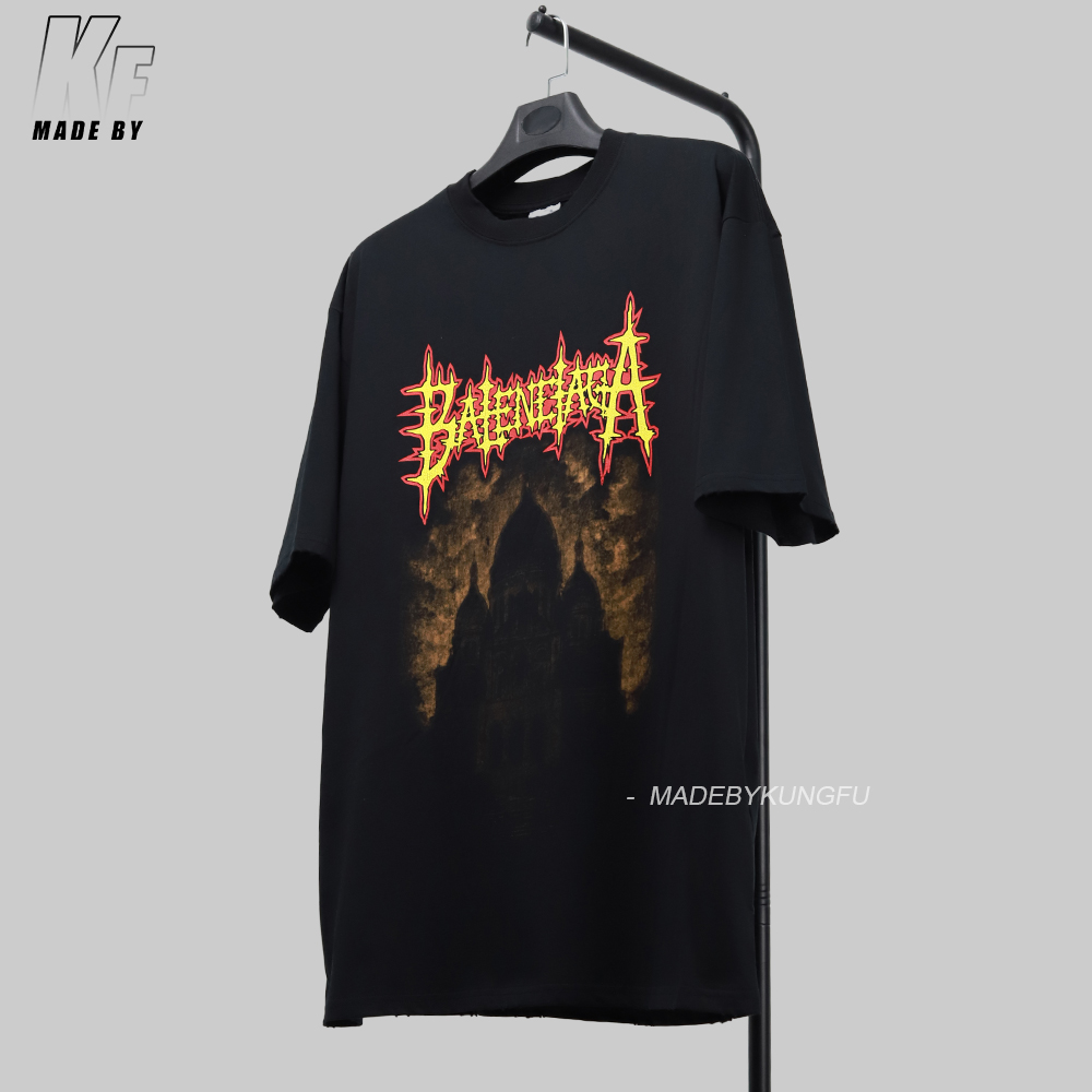 【Kornit printed】BLCG flame castle T-shirt