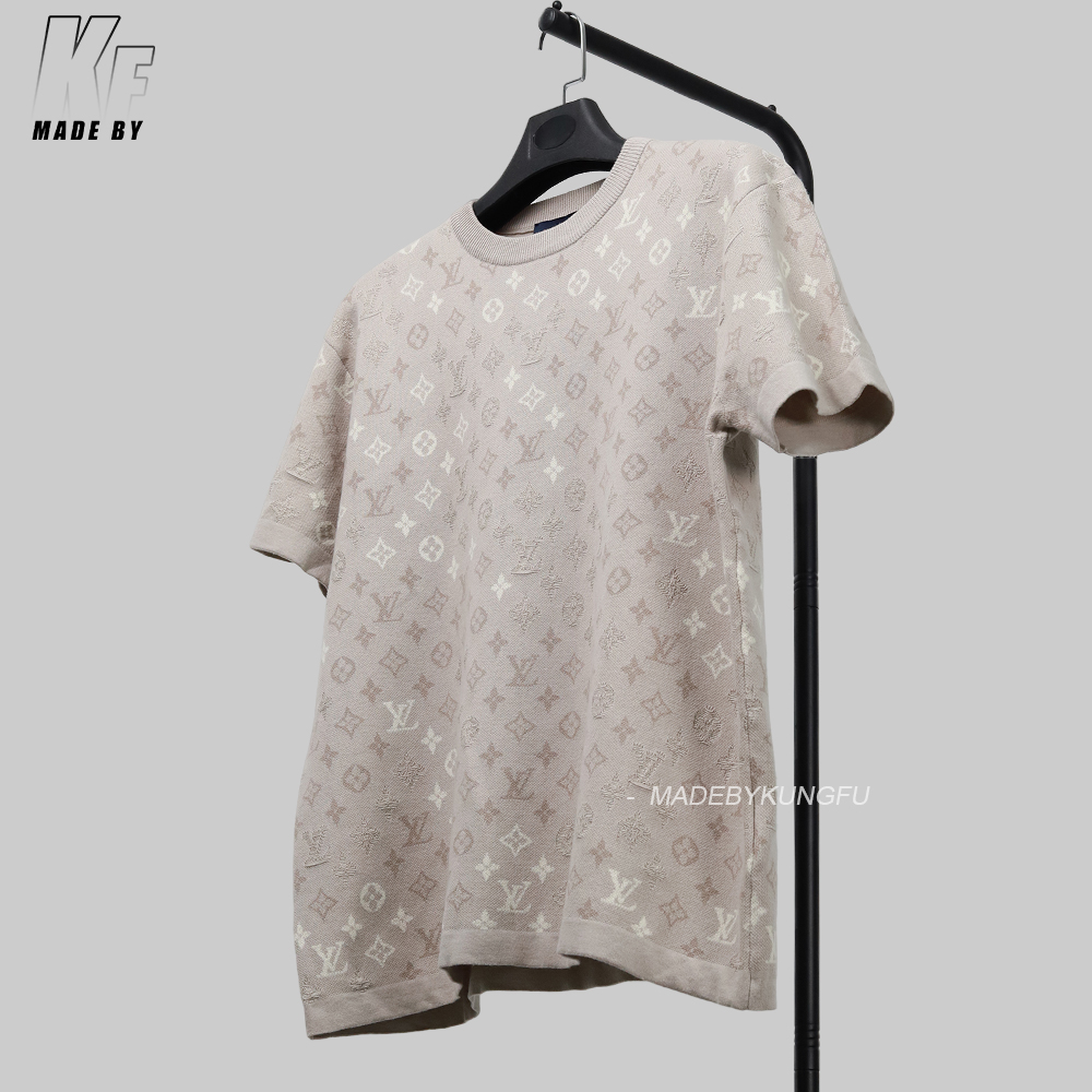 1V Monogram gradient knitting tee
