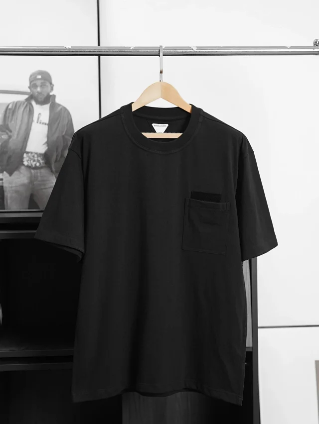 Item ID 9061 BV Imported Cowhide Material Pure Hand Woven Solid Color Cotton Elastic Knitted Short Sleeve