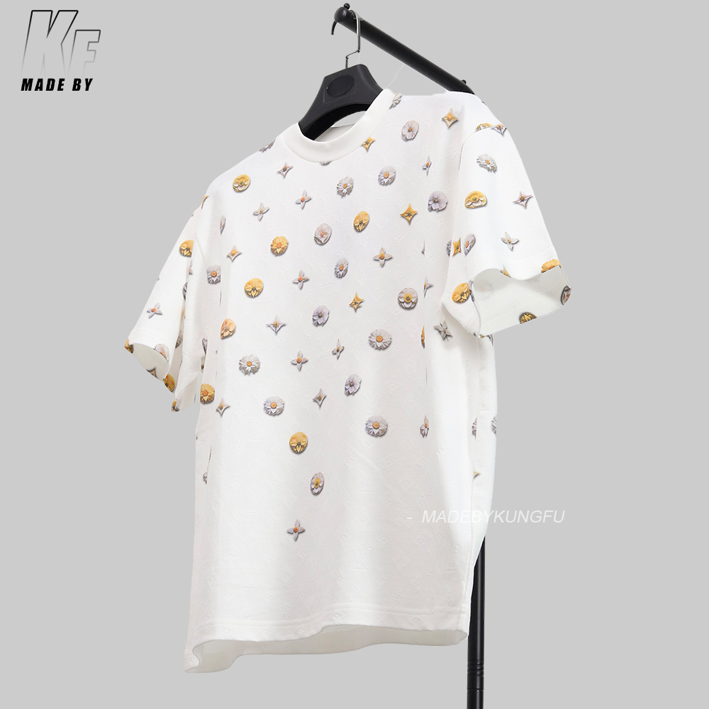 1V Daisy Monogram Jacquard tee