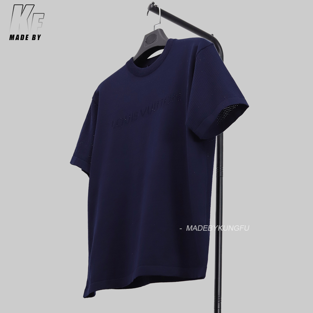 1V openwork knitting tee