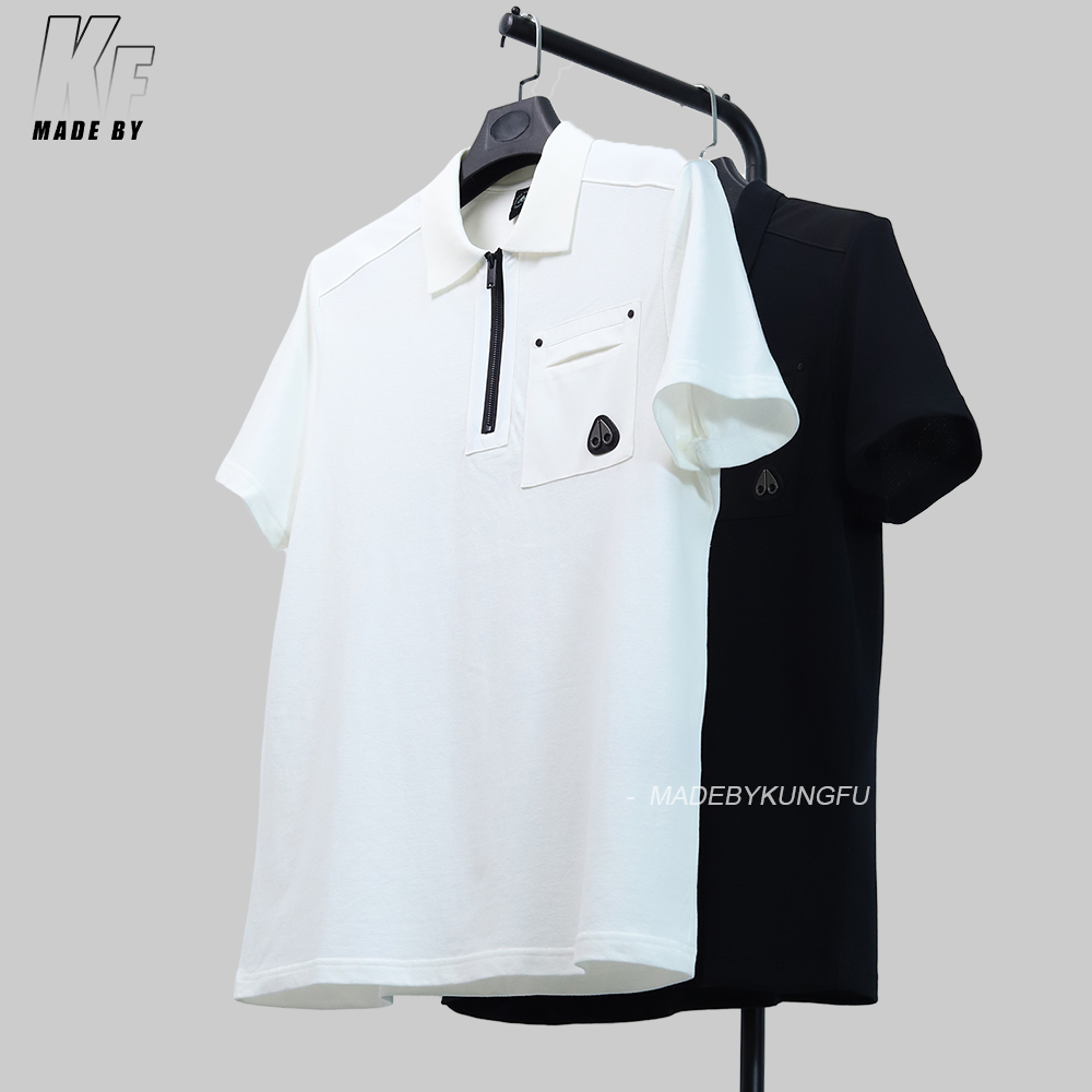 MOOSE KNUCKLE zip polo