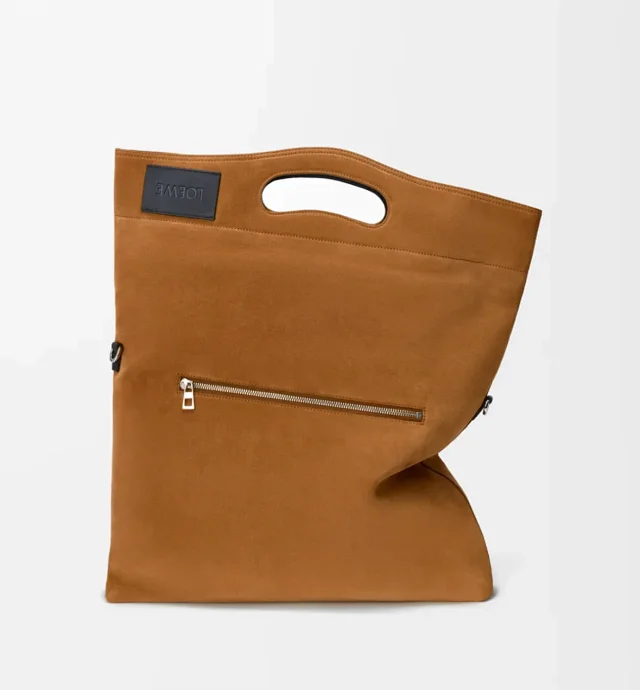 Item ID 9088 LOE Bob special structure hand-held hollowshoulder bag imported thick suede foldable design leather patch cowhide