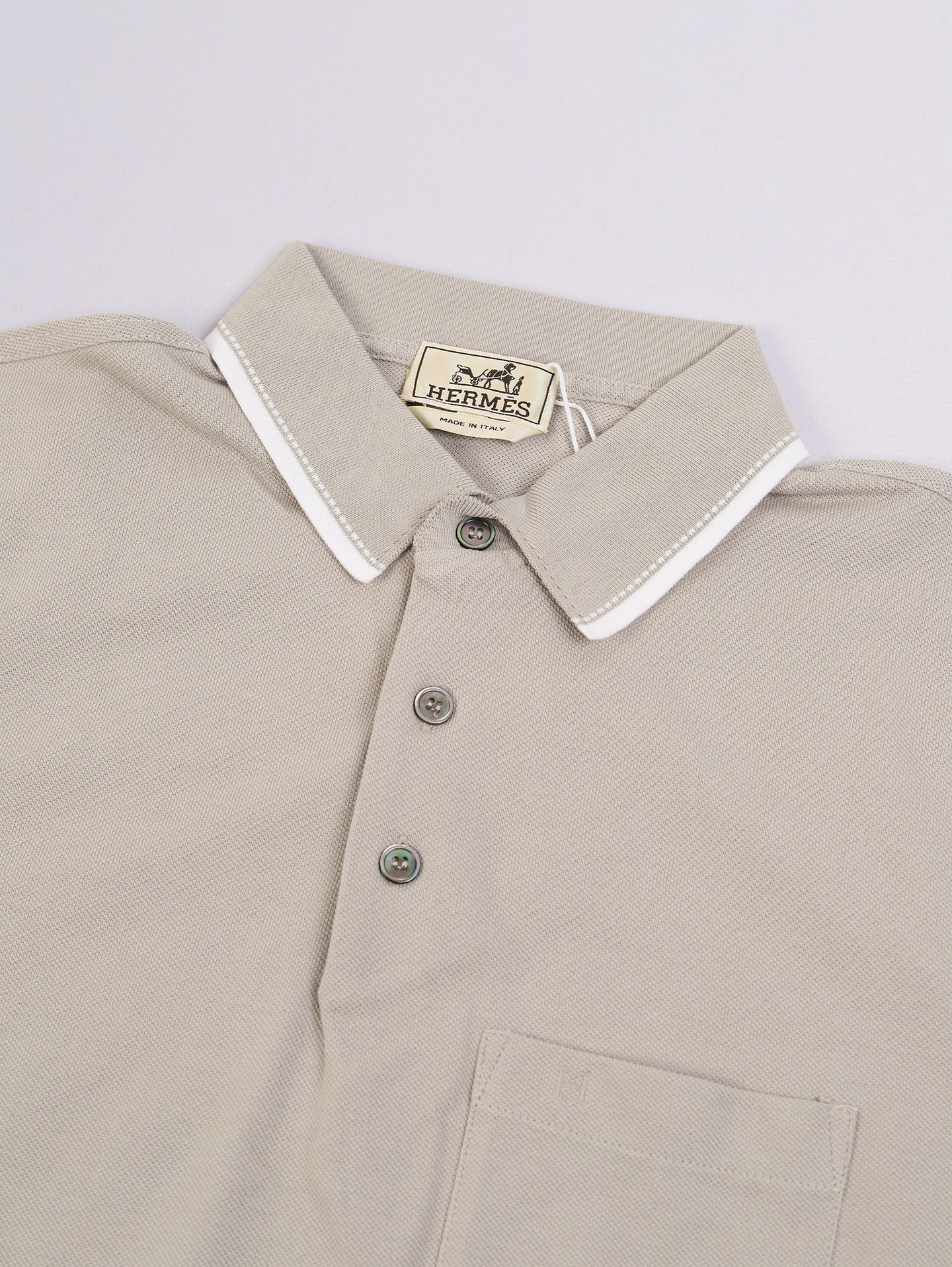 Hermes Pocket Embroidered Polo