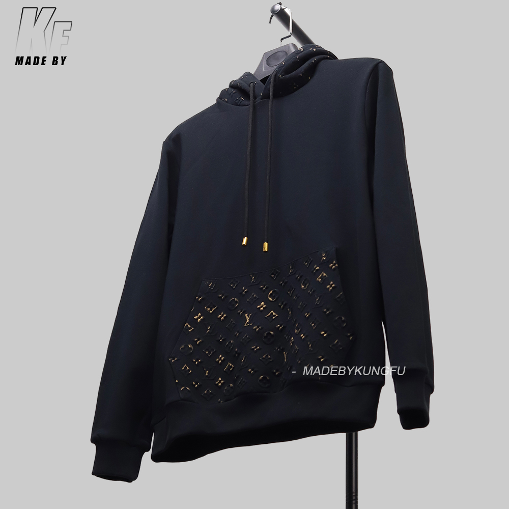 1V Embossed ink hoodie