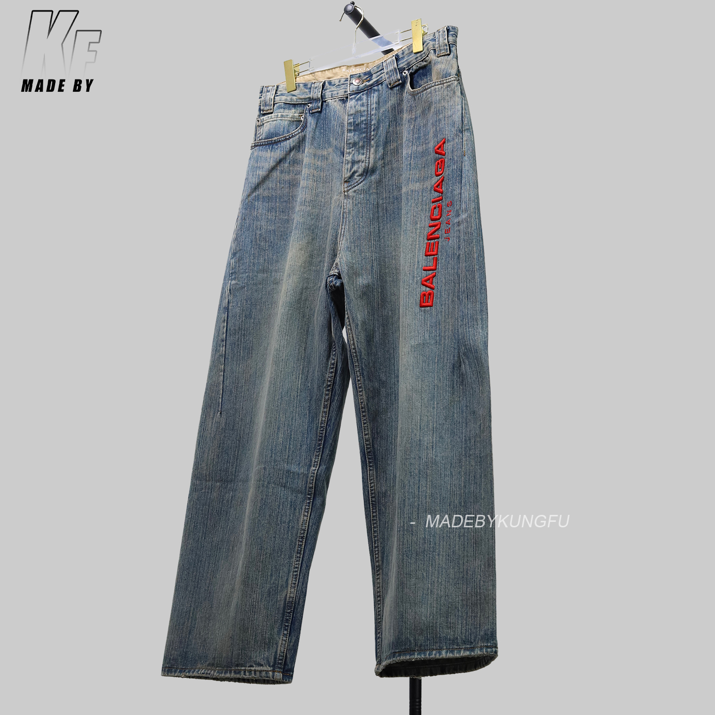 BLCG 3D Embroidered Loose Jeans