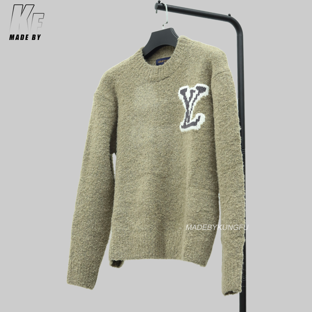 LV圆领毛衣 棕色