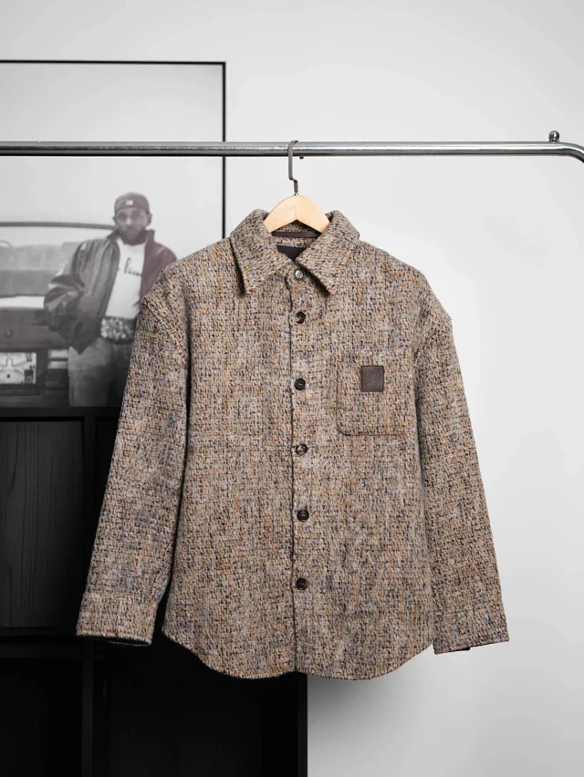 Item ID 9102 LOE 80_Wool composition, full set of custom accessories, SS26 spring and summer series wool blended jacket and shirt