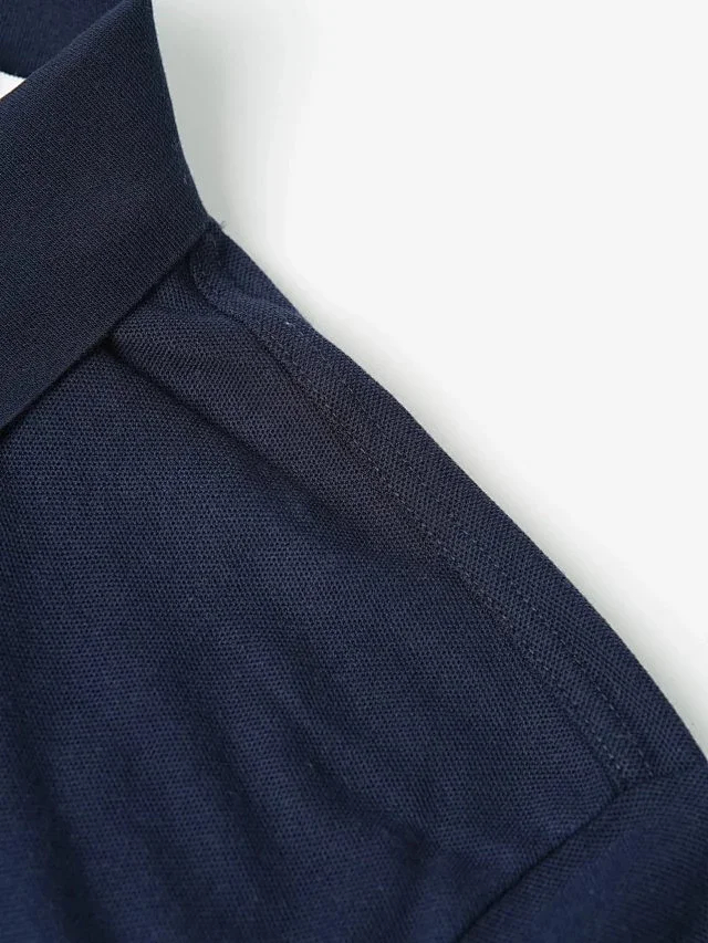 Item ID 9050 PRA pure cotton fake two-piece polo shirt with new color scheme, chest patch with triangular logo