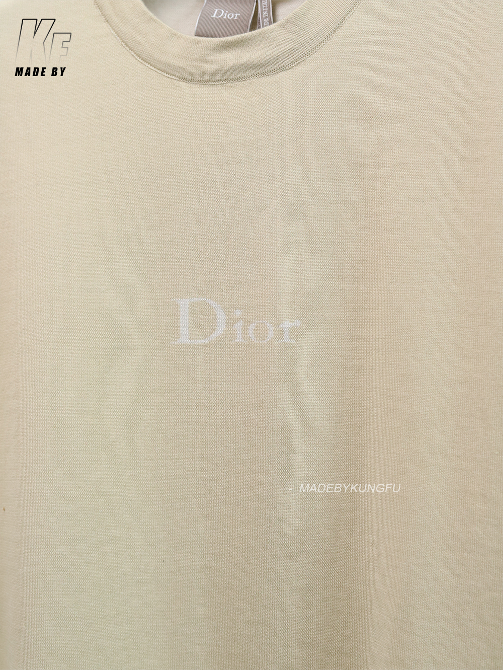 D1or oversized loose knitted jacquard tee