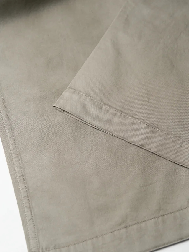 Item ID 9091 Acne SS26 Big Factory Stained and Washed Solid Color Zipper Work Pants Pocket Casual Pants