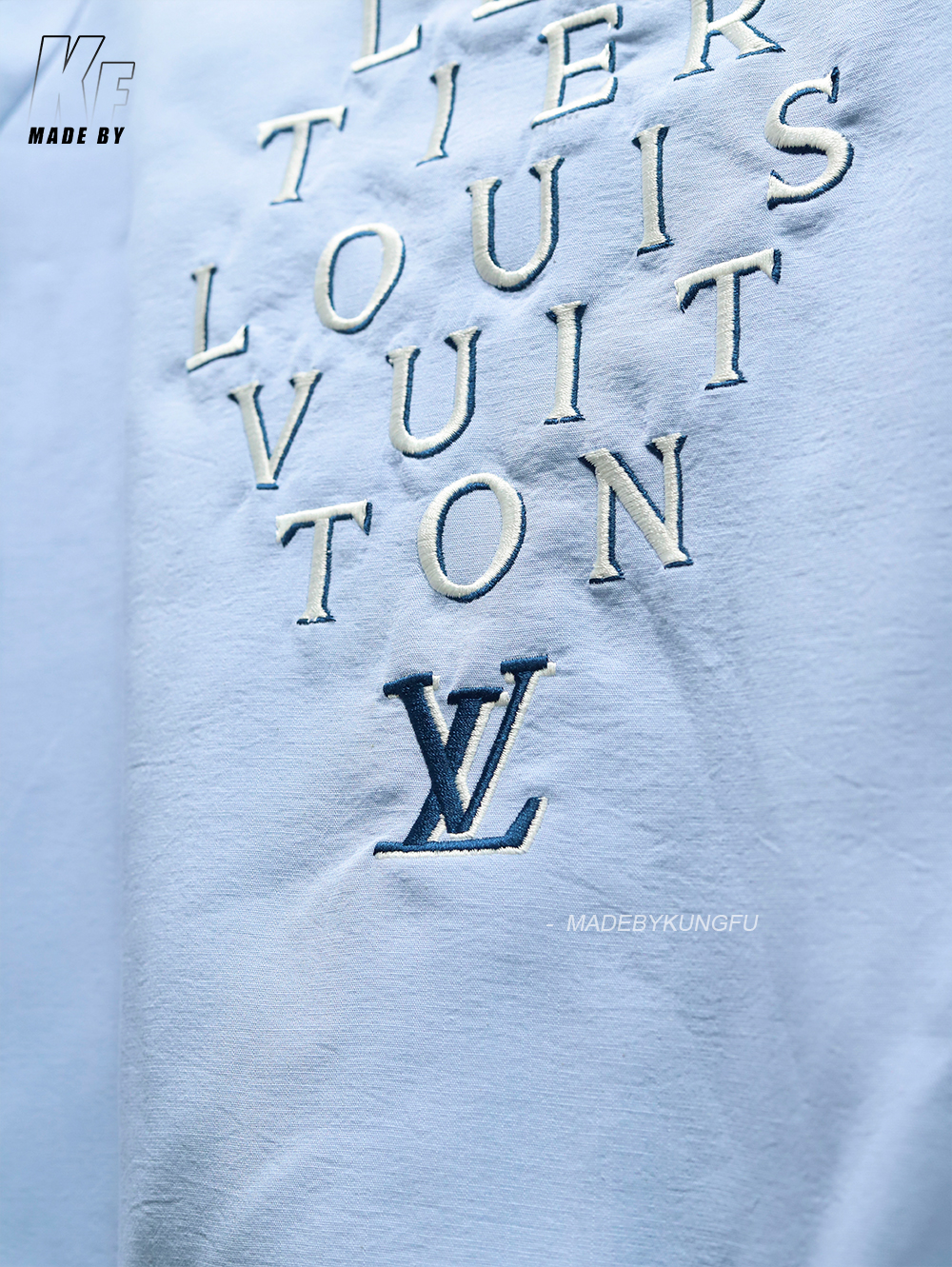 1V 50% mulberry silk blended Monogram jacket 
