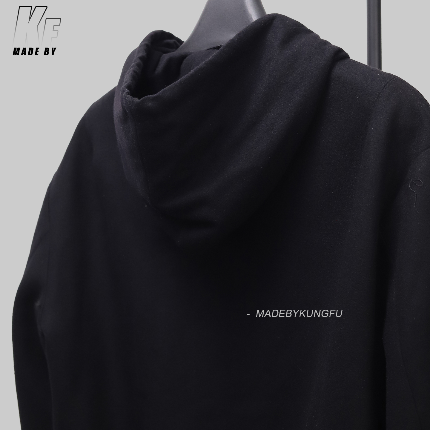 1V Technical wool bend  Zip Hoodie