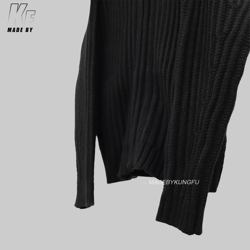 Acne Studios针织毛衣拉链外套 黑色