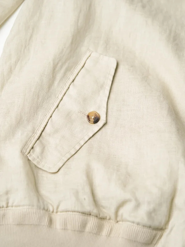 Item ID 9122 Ralph Bedford Linen Long Sleeve Zipper Jacket Standard Edition for Men