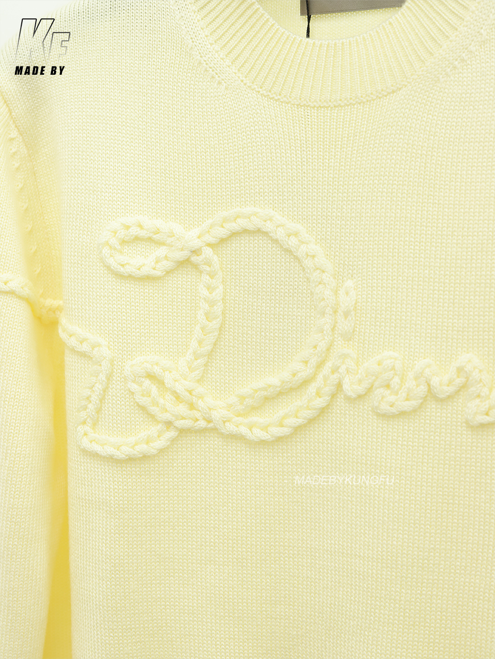 D1or wool rope knit sweater