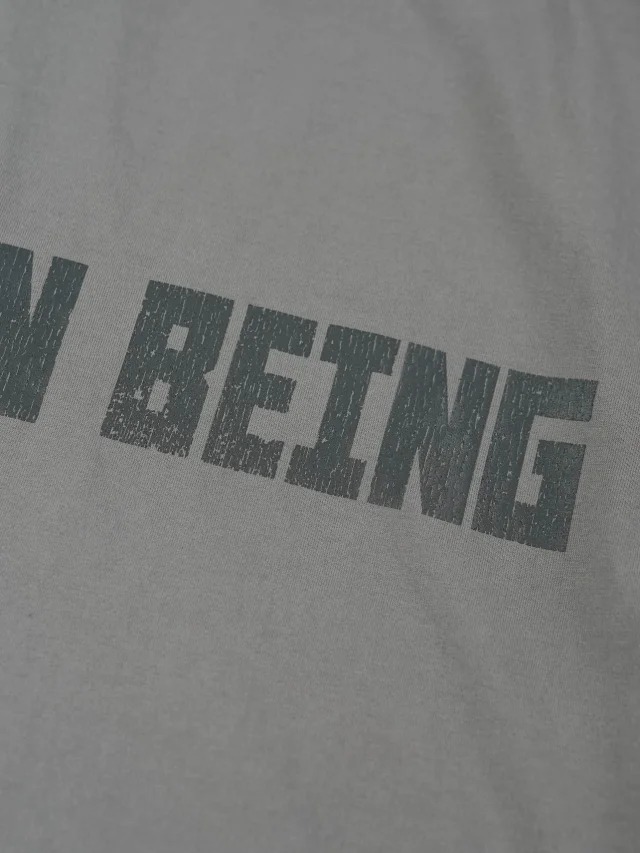 BLCG Letter printed round neck short sleeved shirt