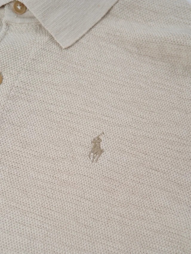 RL Solid color lapel single breasted long sleeved shirt