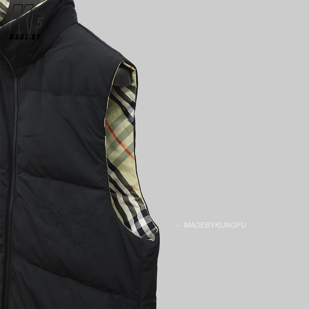 BBR两面穿羽绒马甲 格子