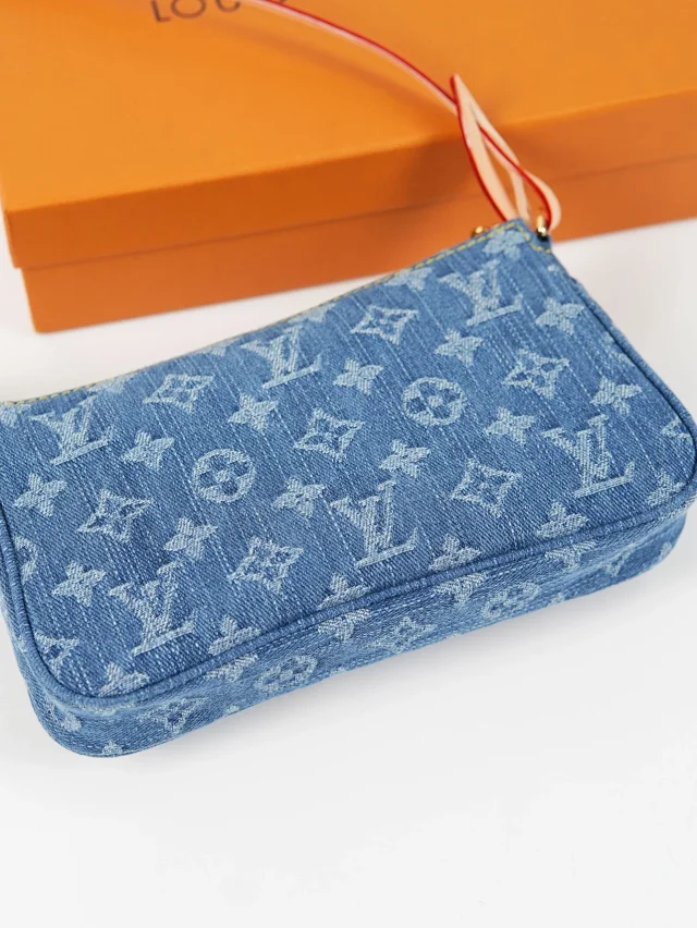 Item ID 9060 1V PA Denim Danning Chain Head Hanging Fabric Handheld Shoulder Bag Women's
