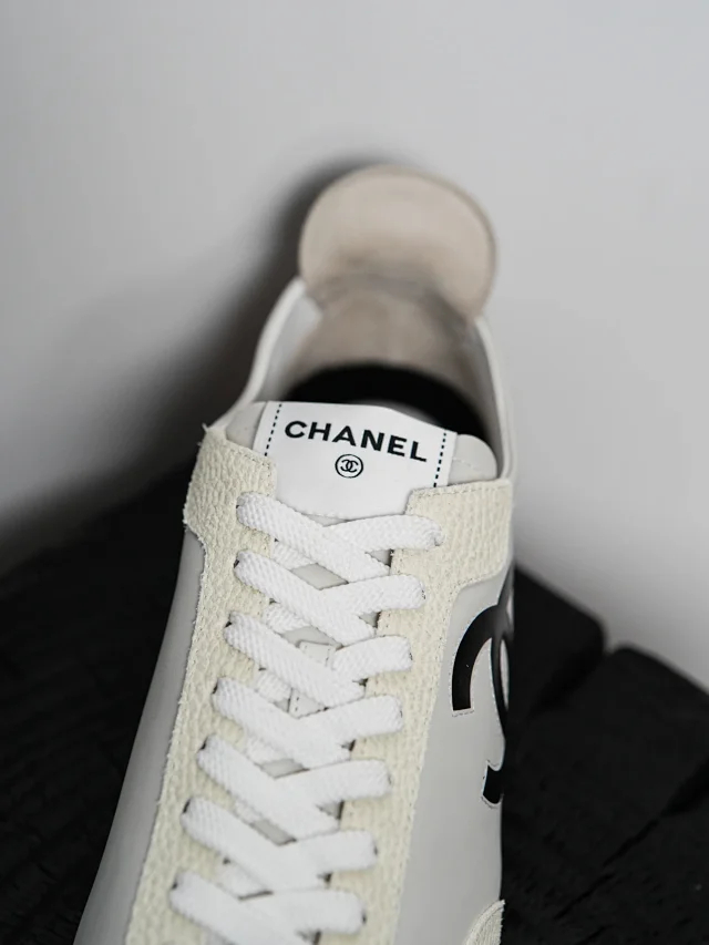 Item ID 9084 CHANE1 embossed calf leather suede effect round toe lace up low cut life and leisure training shoes 1cm