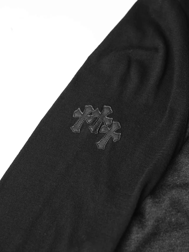 Item ID 9110 CH Lambskin side label, knitted long-sleeved T-shirt, CH 52-count ultra-fine mulberry silk color-spun yarn, extra-long fixed dyeing, autumn knitted long-sleeved