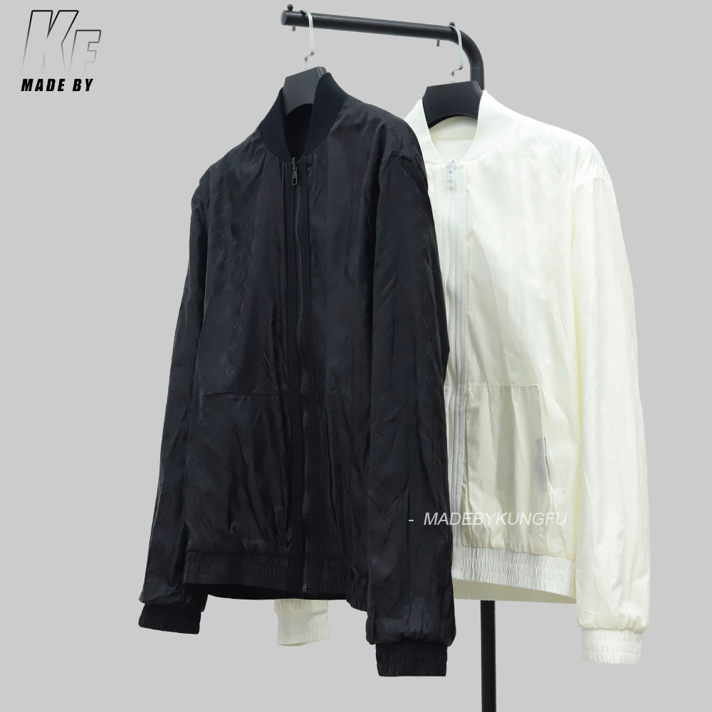 LV两面穿拉链夹克 白色