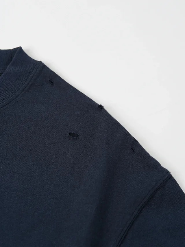 Item ID 9011 Acne FW25 logo printed distressed short sleeved shirt