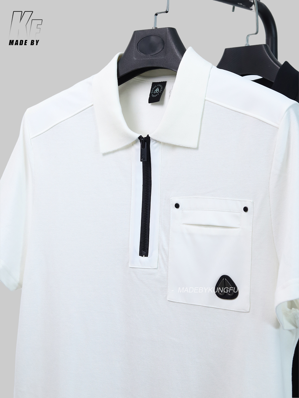 MOOSE KNUCKLE zip polo