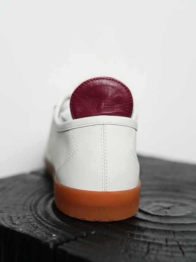 Item ID 9084 CHANE1 embossed calf leather suede effect round toe lace up low cut life and leisure training shoes 1cm