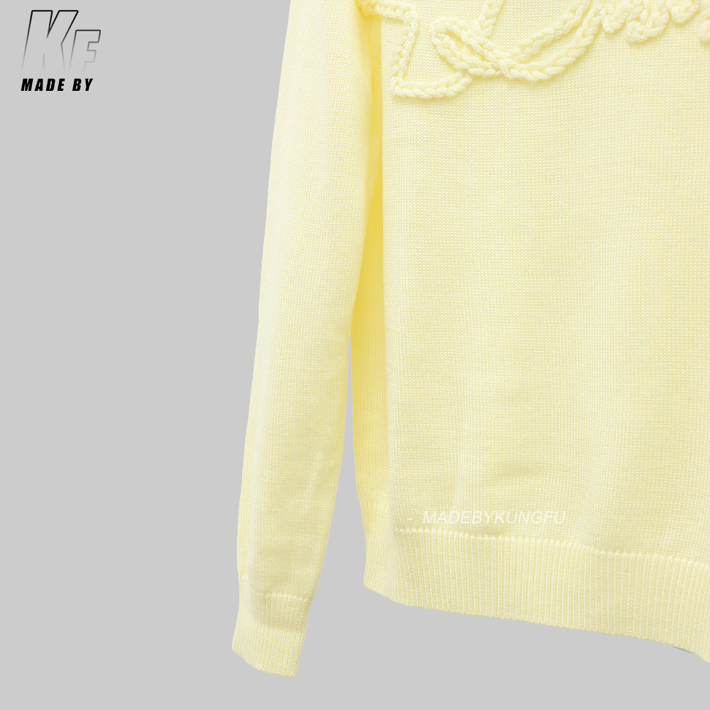 D1or wool rope knit sweater