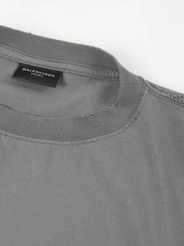 BLCG Letter printed round neck short sleeved shirt