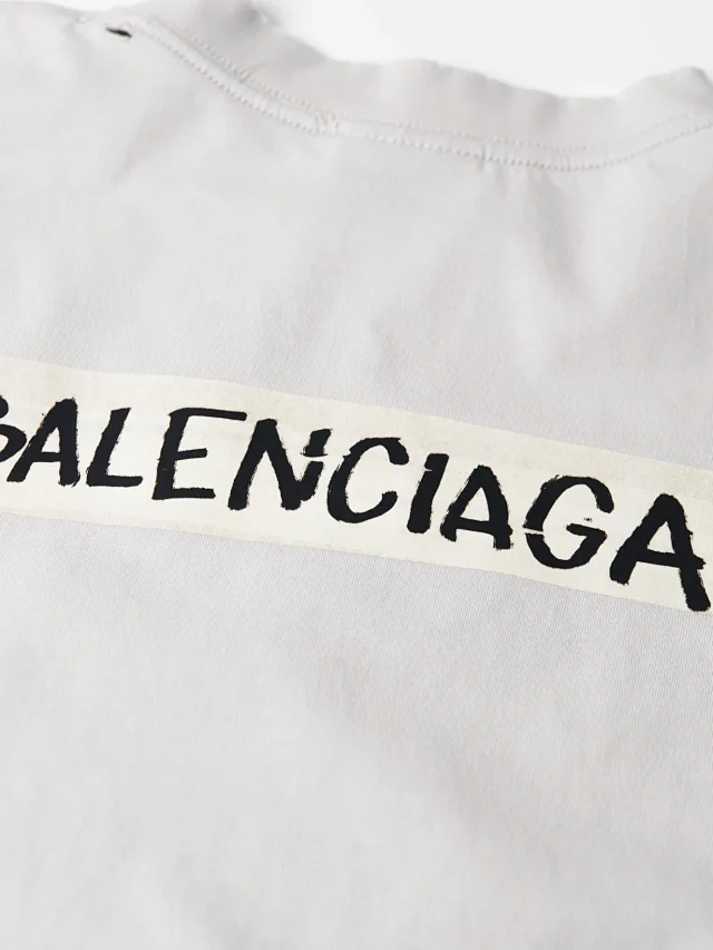 Item ID 9051 BLCG Pattern Paper Series Short Sleeve Retro distressed Round Neck T-shirt Regular Version