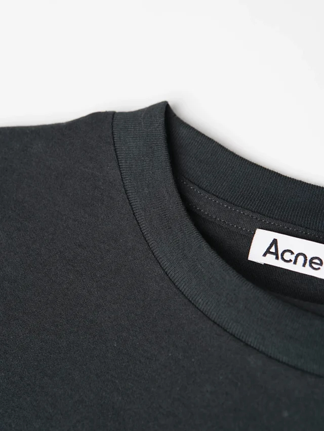 Item ID 9094 Acne FW25 Imported Mirror Patch 1996 Series Classic Starry Sky, Distressed Vintage Casual Long-sleeved T-shirt