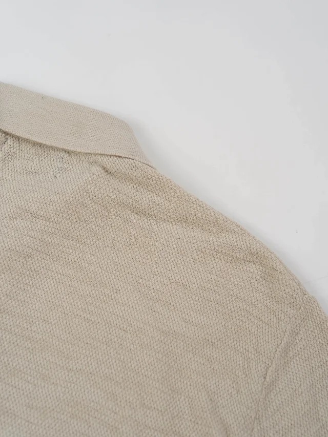 RL Solid color lapel single breasted long sleeved shirt