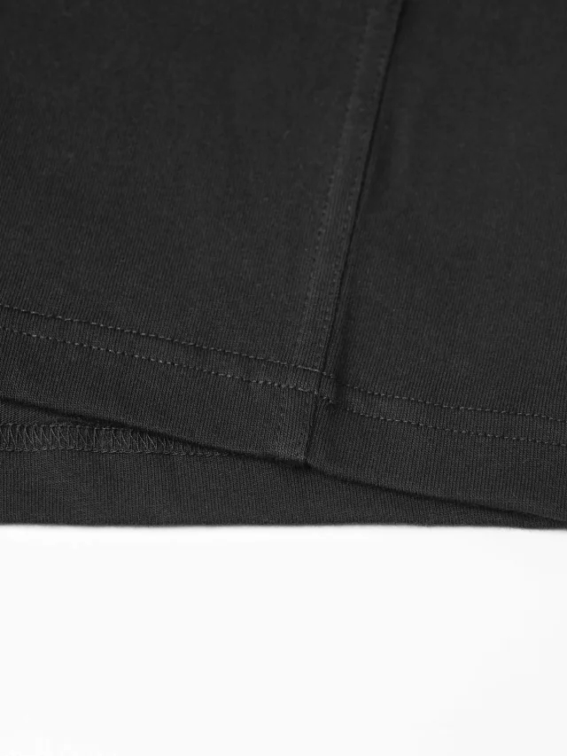 Item ID 9061 BV Imported Cowhide Material Pure Hand Woven Solid Color Cotton Elastic Knitted Short Sleeve