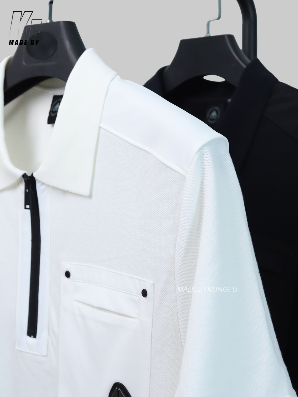 MOOSE KNUCKLE zip polo