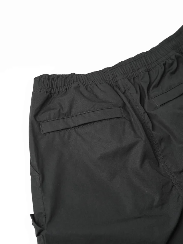 Item ID 9074 SI black logo 50 double stranded combed cotton workwear shorts