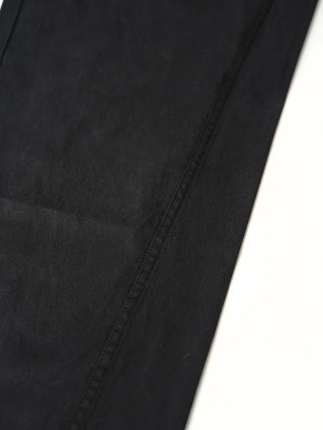 Item ID 9123 Magira washed twill straight leg denim pants, loose straight leg solid color pocket pants