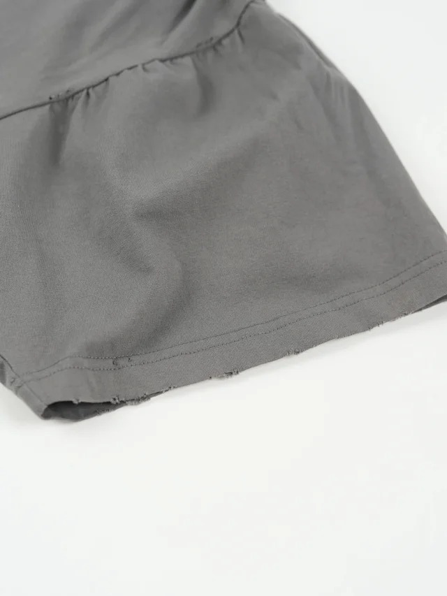 BLCG Letter printed round neck short sleeved shirt