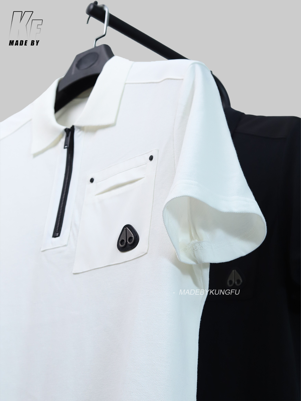 MOOSE KNUCKLE zip polo