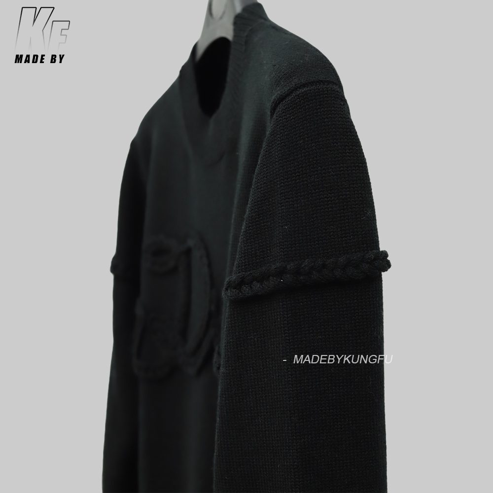 D1or wool rope knit sweater