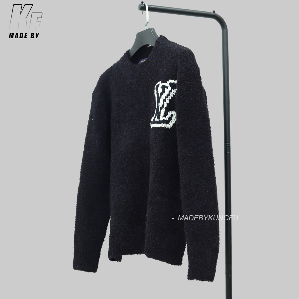 LV圆领毛衣 棕色