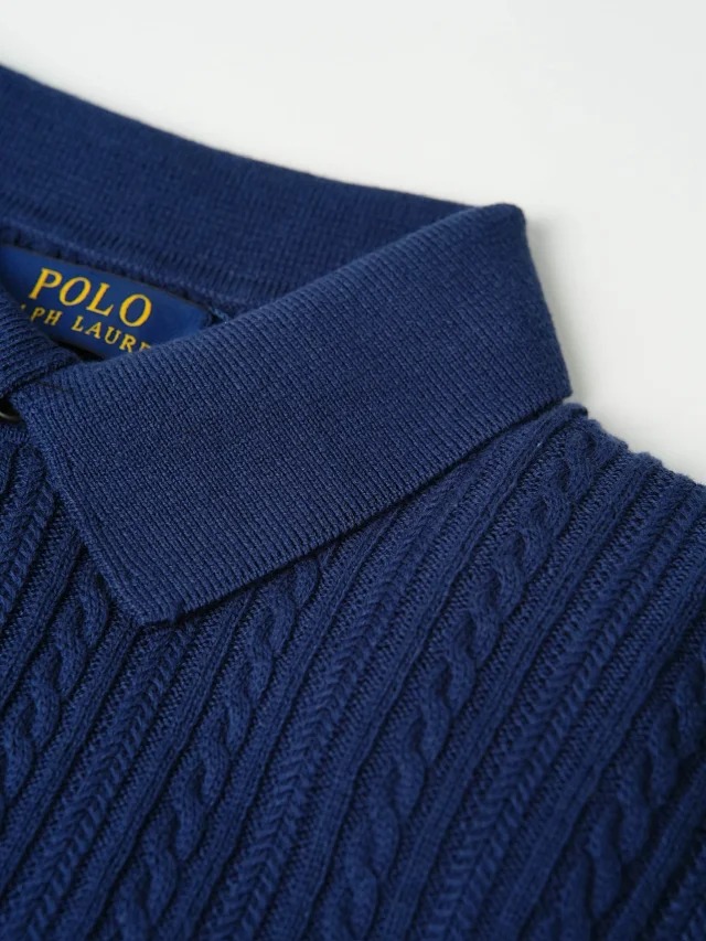 Item ID 9030 Ralph Fried Dough Twists Knitted Embroidered Pony Short Sleeve Pullover Polo Shirt Standard Edition Men's and Women's