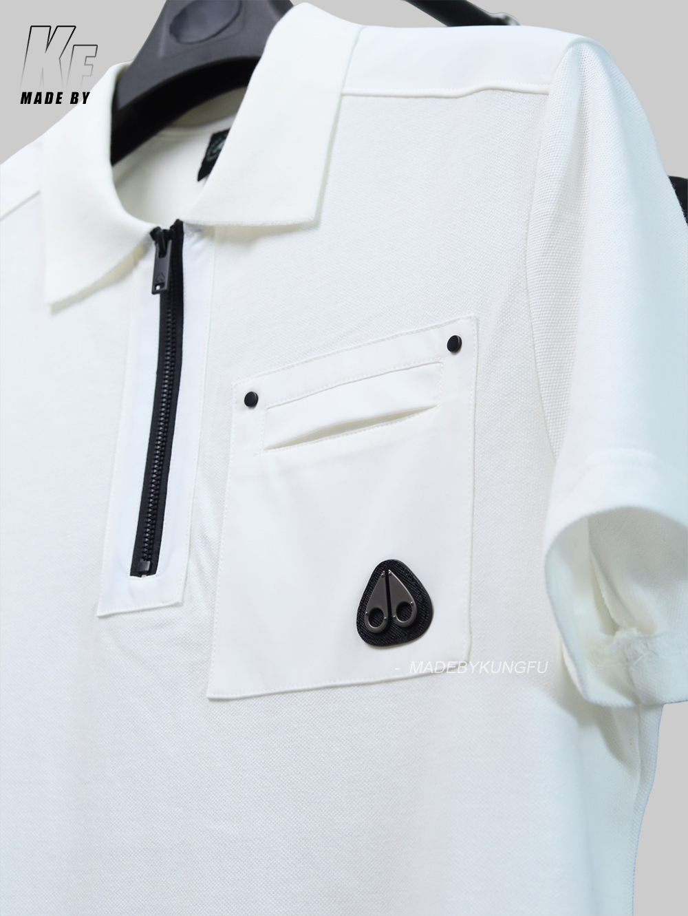 MOOSE KNUCKLE zip polo