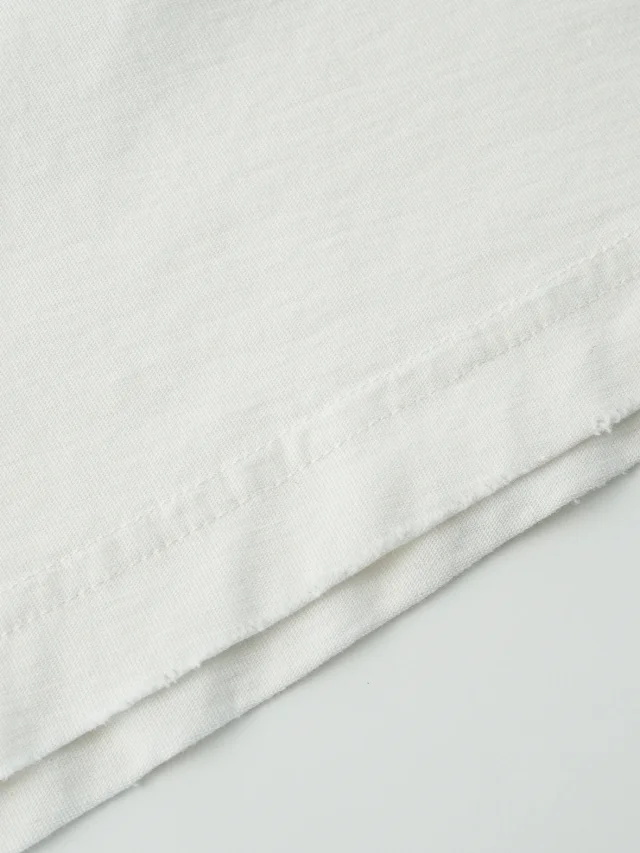 Acne Letter print round neck off shoulder long sleeved shirt