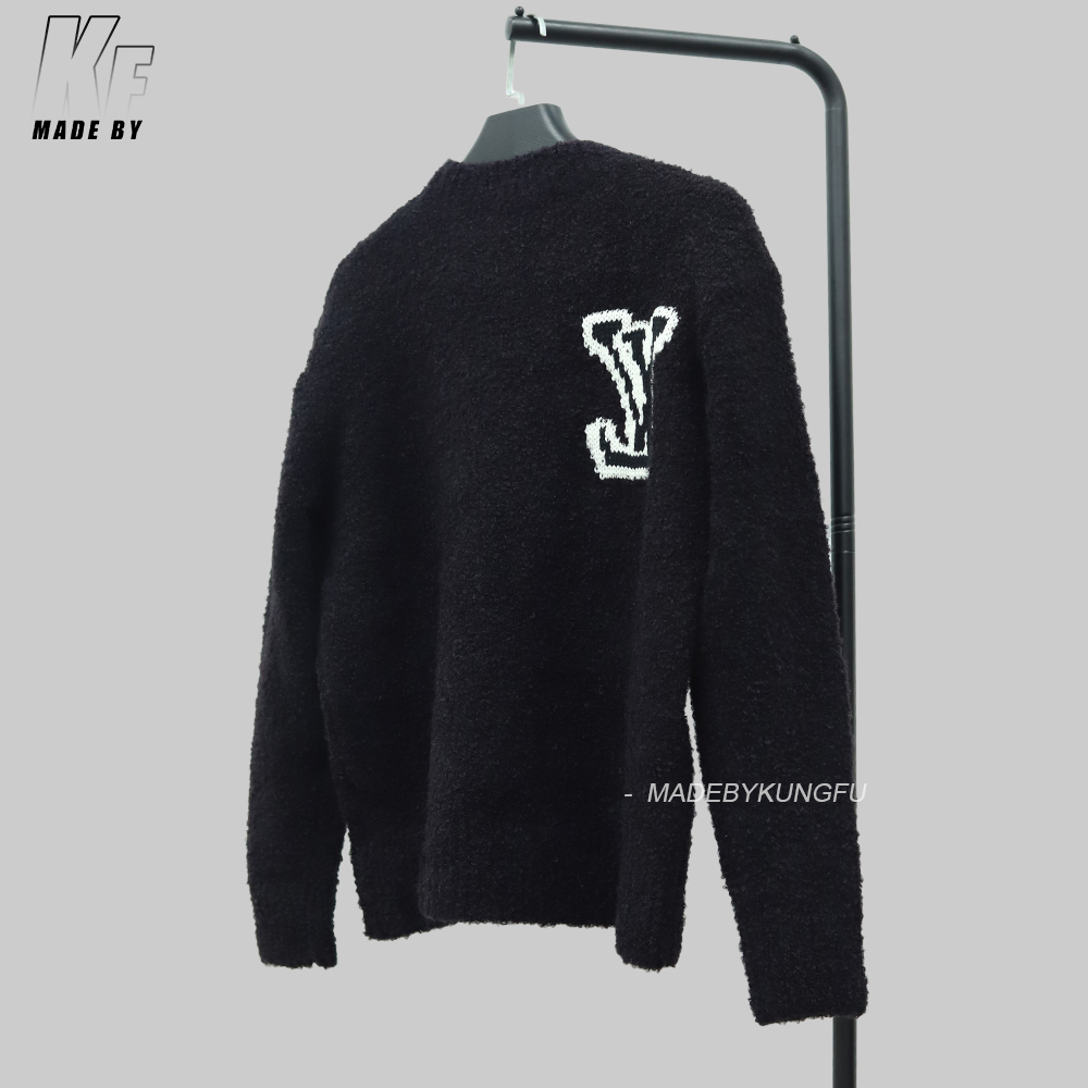 LV圆领毛衣 棕色