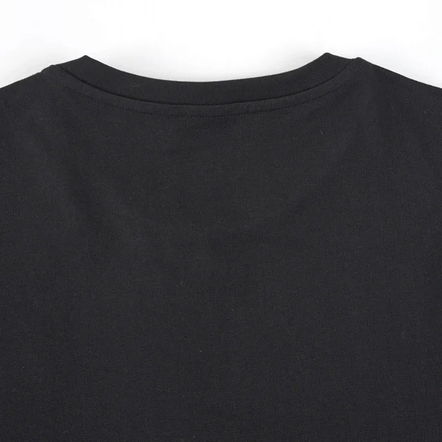 Item ID 9039 Mon basic black and white gray short sleeved custom logo solid color round neck short sleeved 